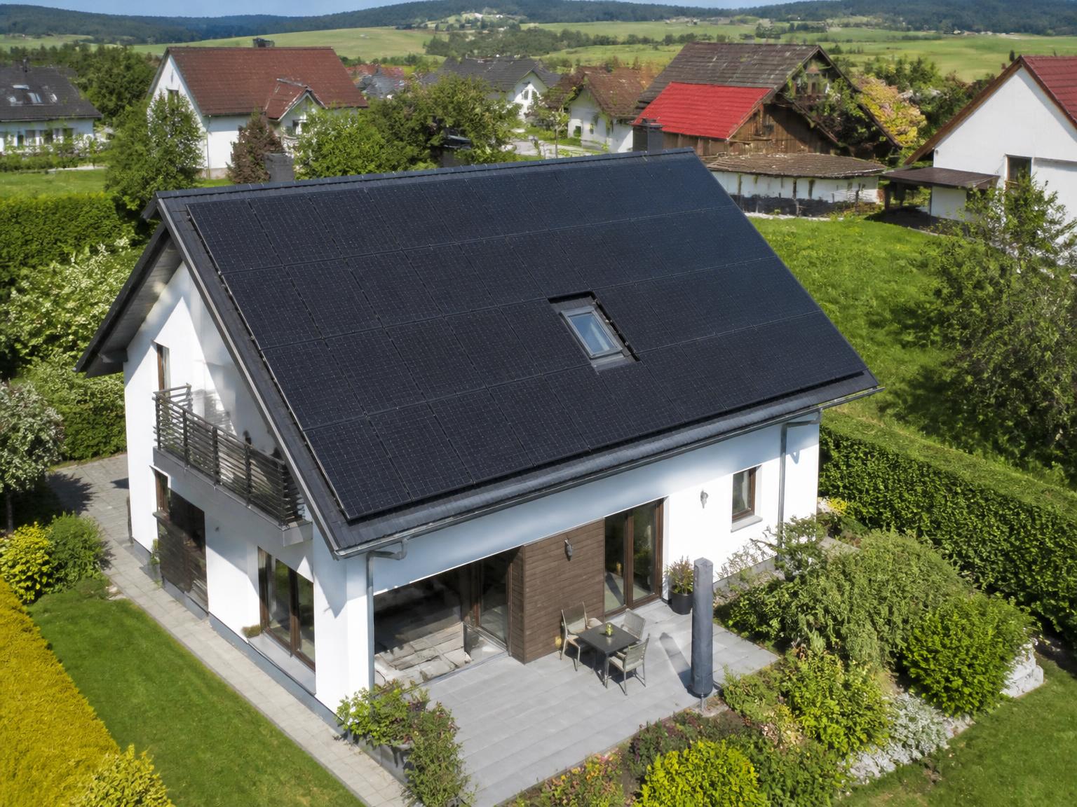 Photovoltaik-Anlage auf einem Schrägdach
