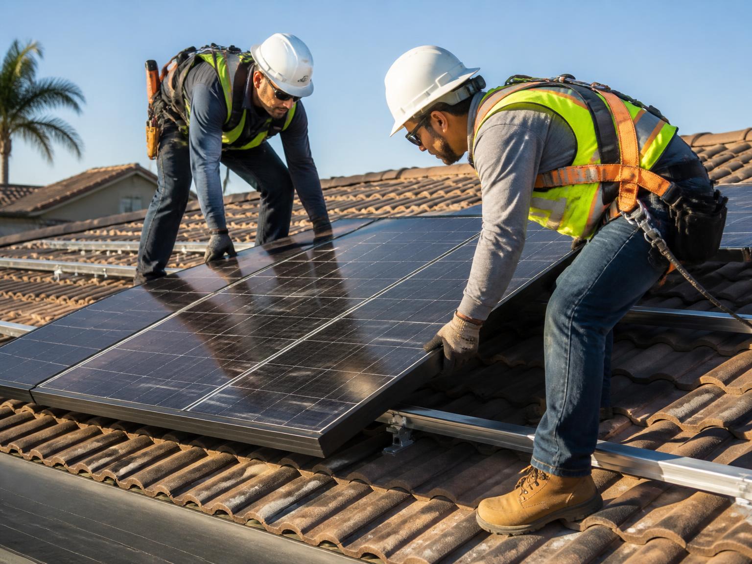 Solarschwaben Montage der Module